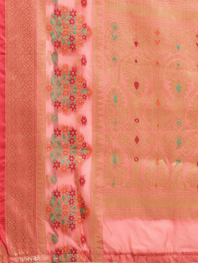 women's banarasi saree with blouse - 20307154 - Standard Image - 3