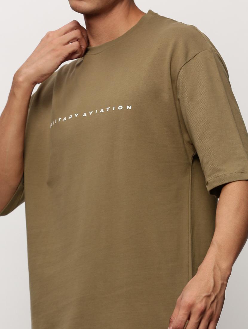 men olive typographic print co-ord set - 20325327 - Zoom Image - 5