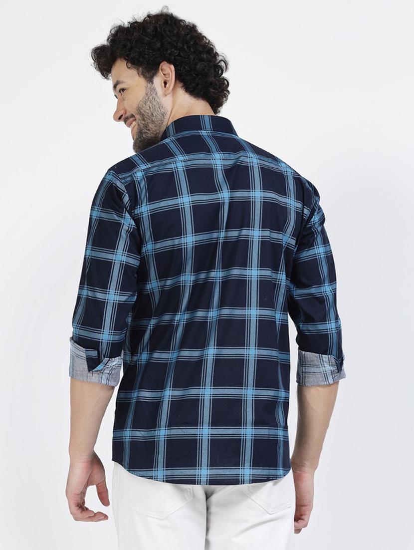 mens checks casual shirt - 20342355 - Zoom Image - 2