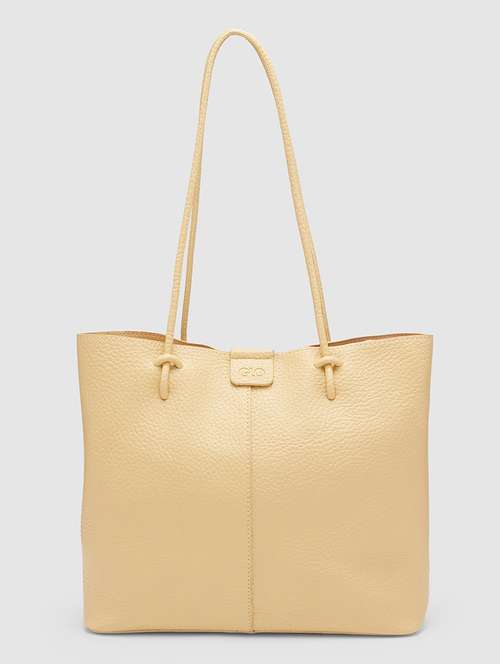 women yellow leatherette regular handbag - 20355092 - Very Small Image - 1