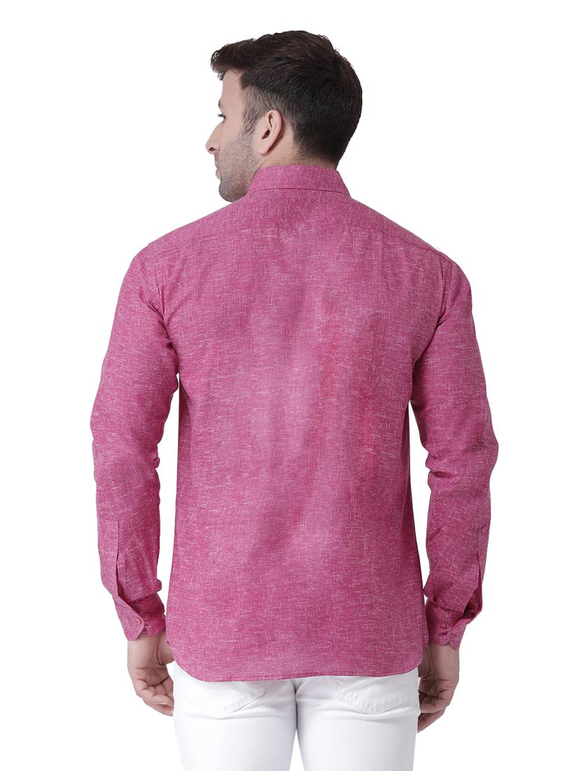 men pack of 2 solid and self designed cotton casual shirt - 20355566 - Zoom Image - 3