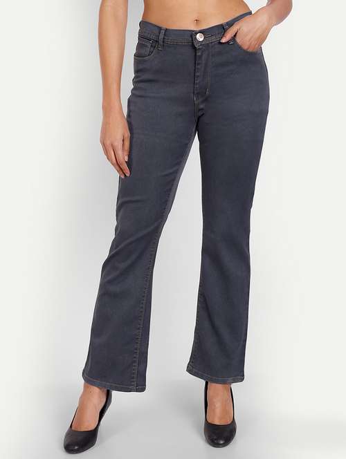 women's plain bootcut jeans - 20386497 - Very Small Image - 1