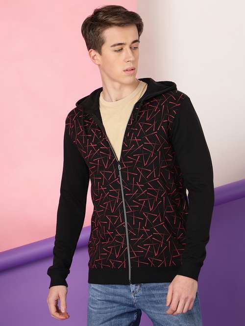 men printed hooded jacket - 20388740 - Very Small Image - 1