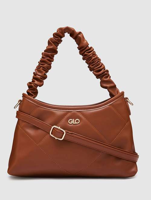 women solid leatherette hobo handbag - 20405840 - Very Small Image - 1