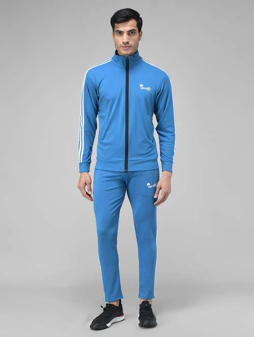 blue taped ankle length track suit - 20409270 - Very Small Image - 1