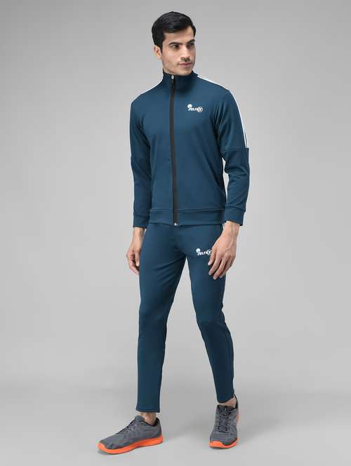 blue solid ankle length track suit - 20409279 - Very Small Image - 1