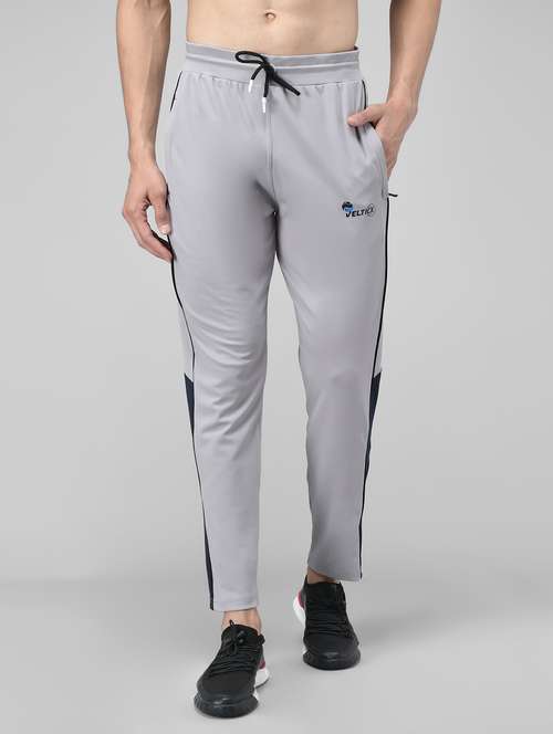 men's color block ankle length track pant - 20409335 - Very Small Image - 1