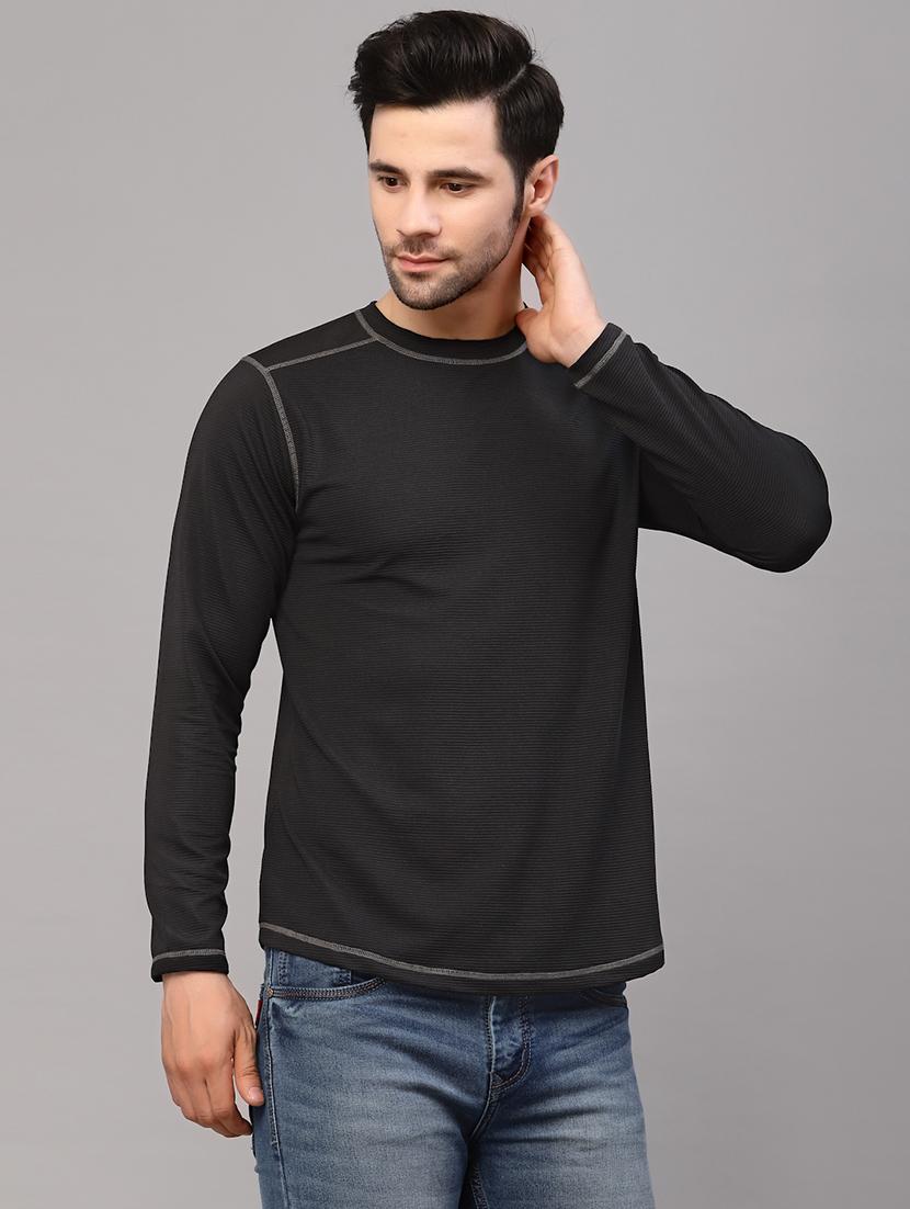 men long sleeved solid sweatshirt - 20410927 - Standard Image - 2