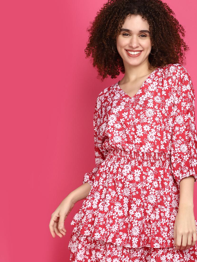 pink cotton aline ethnic dress - 20448326 - Standard Image - 4