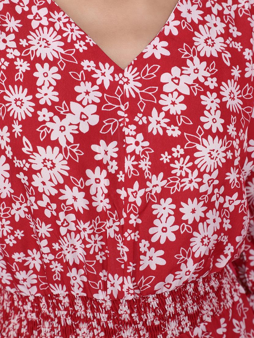 pink cotton aline ethnic dress - 20448326 - Zoom Image - 5