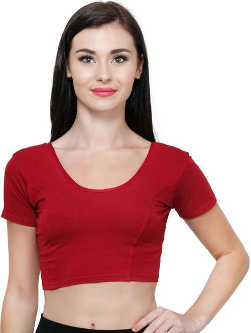 women solid regular stitched blouse - 20469670 - Very Small Image - 1