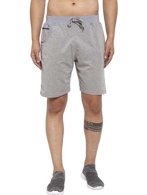 men melange cotton bermudas shorts - 20501574 - Very Small Image - 1