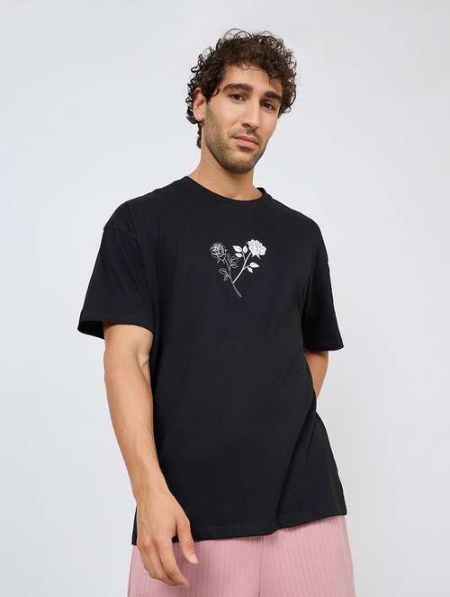 black cotton tshirt - 20508128 - Very Small Image - 1