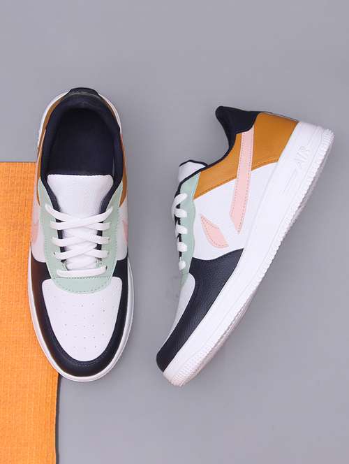 men color block multi colored lace up sneaker - 20536438 - Very Small Image - 1