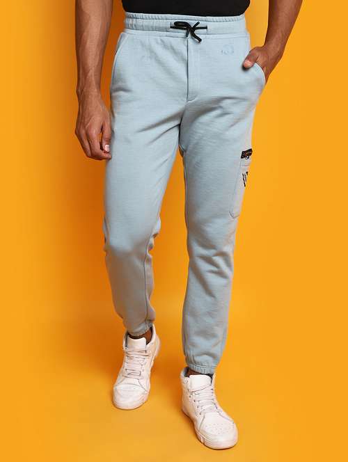 men solid mid rise full length jogger - 20539213 - Very Small Image - 1