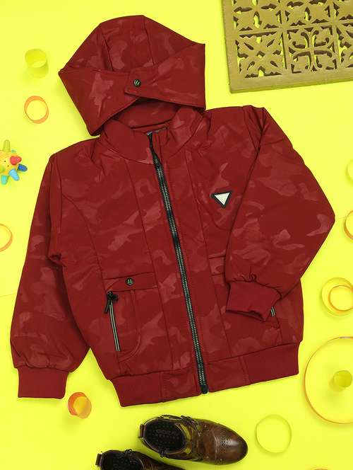 boys hooded regular jacket - 20539516 - Very Small Image - 1