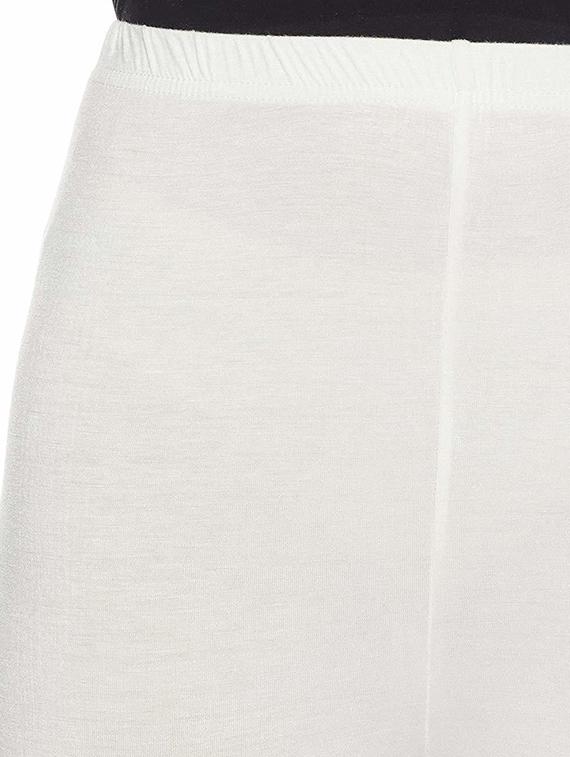 women solid white cotton lycra legging - 20541506 - Zoom Image - 3