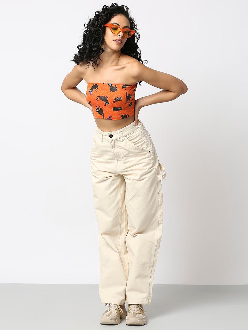 women quirky print tube top - 20542210 - Zoom Image - 3