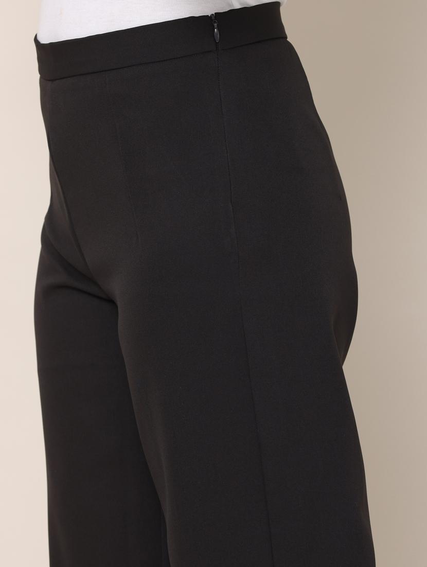 women solid pleated wide leg trouser - 20554642 - Zoom Image - 6
