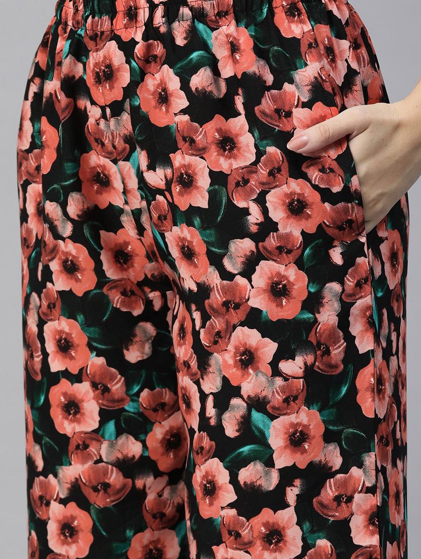 women floral print top and trouser co-ord set - 20556421 - Zoom Image - 4