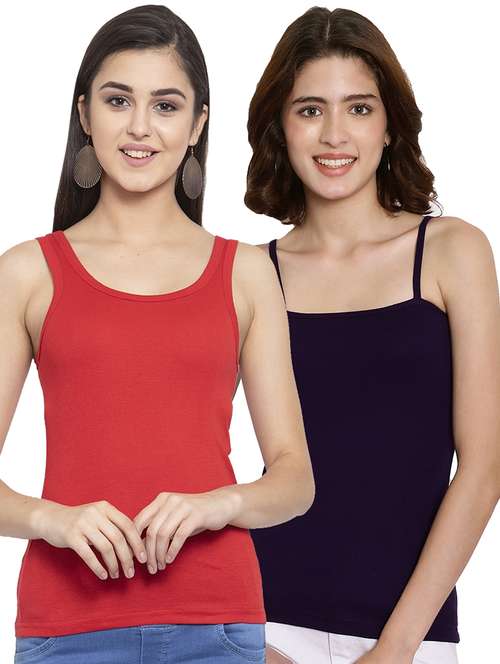 pack of 2 solid camisoles - 20570663 - Very Small Image - 1