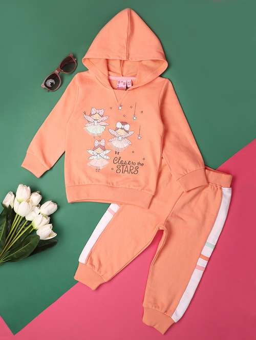 pink cotton suit sets twin & dungree - 20590821 - Very Small Image - 1