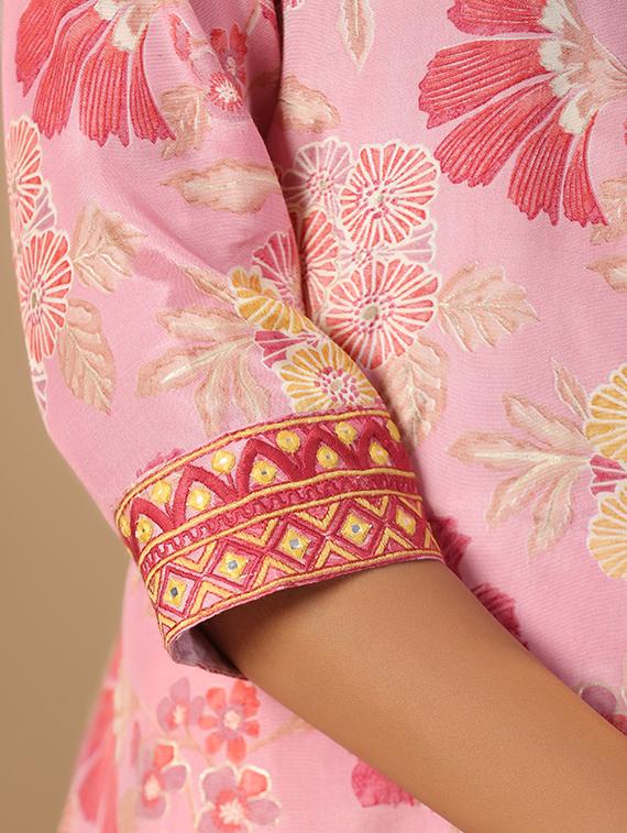 women pink floral printed coord set - 20596649 - Zoom Image - 3