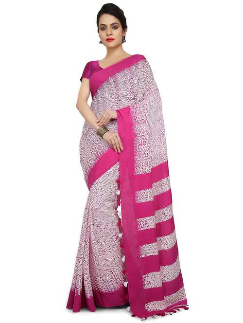 multi colored printed saree with blouse - 20614247 - Very Small Image - 1