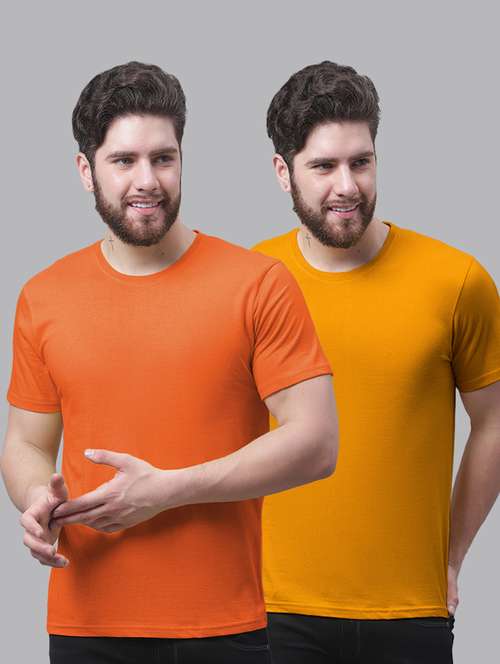 multi colored cotton plain tshirt - 20644848 - Very Small Image - 1