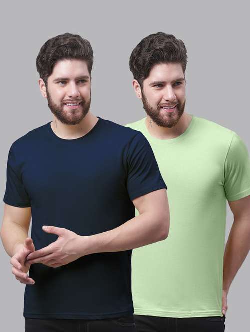 multi colored cotton plain tshirt - 20644856 - Very Small Image - 1