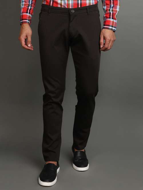 black cotton chinos casual trouser - 20664506 - Very Small Image - 1