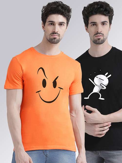 pack of 2 front print t-shirts - 20684343 - Very Small Image - 1