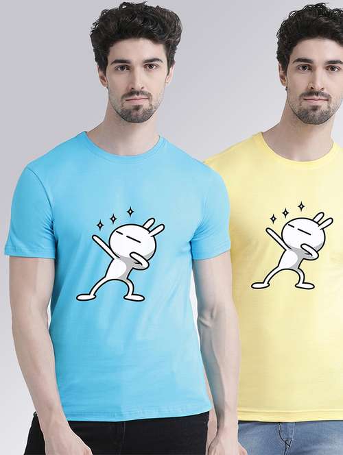 pack of 2 front print t-shirts - 20684347 - Very Small Image - 1