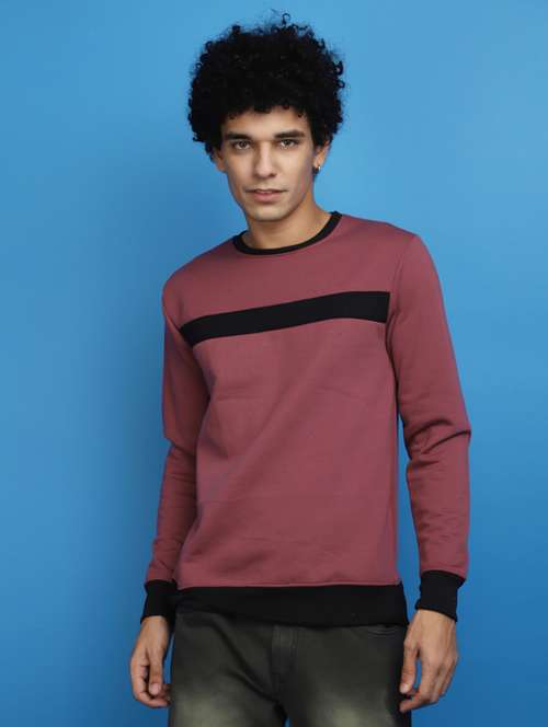 men chest print crew neck sweatshirt - 20686646 - Very Small Image - 1