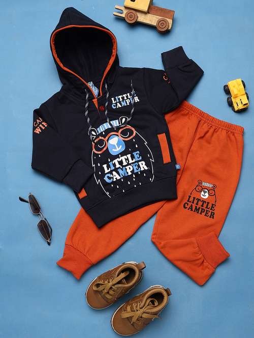 kids wool blend full lenght twin set - 20687542 - Very Small Image - 1