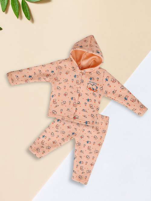 kids woolen full lenght twin set - 20687718 - Very Small Image - 1