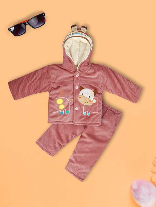 kids woolen full lenght twin set - 20687737 - Very Small Image - 1