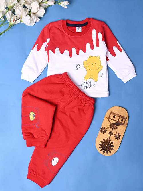 kids wool blend full lenght twin set - 20687824 - Very Small Image - 1