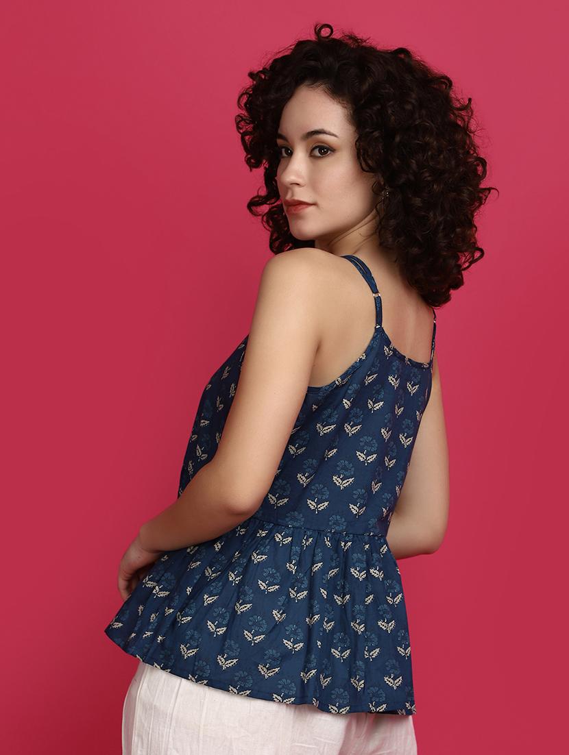 women printed peplum top - 20728043 - Zoom Image - 3