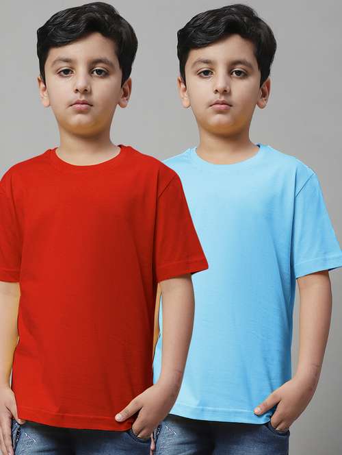 pack of 2 - multi colored cotton t-shirt - 20728620 - Very Small Image - 1