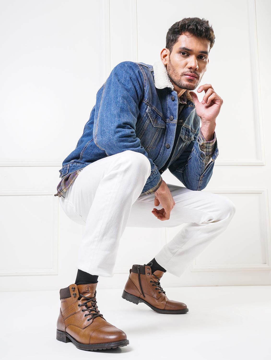 men lace up high ankle boots - 20730612 - Standard Image - 6