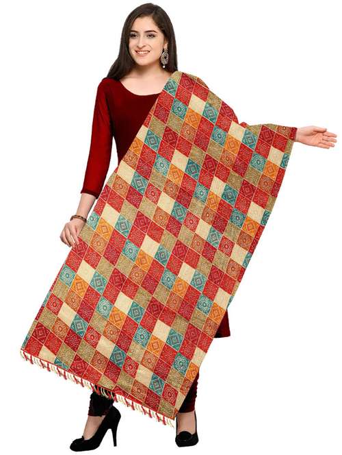 women multi color printed dupatta - 20757389 - Very Small Image - 1