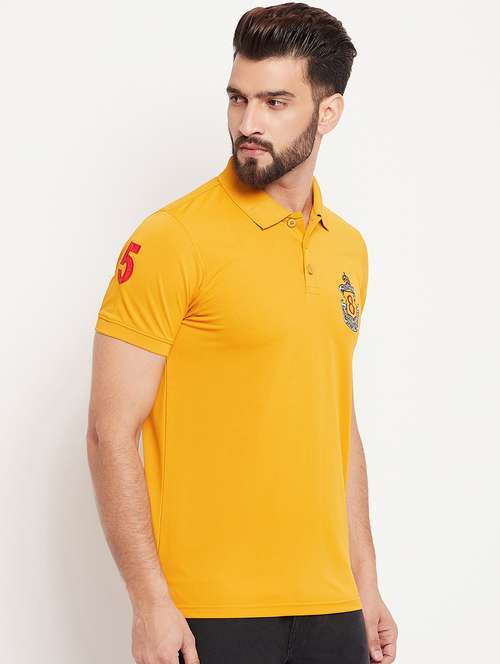 mustard polyester plain tshirt - 20814424 - Very Small Image - 1