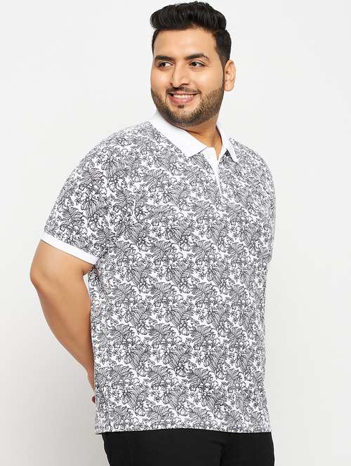 white polyester all over print tshirt - 20814528 - Very Small Image - 1