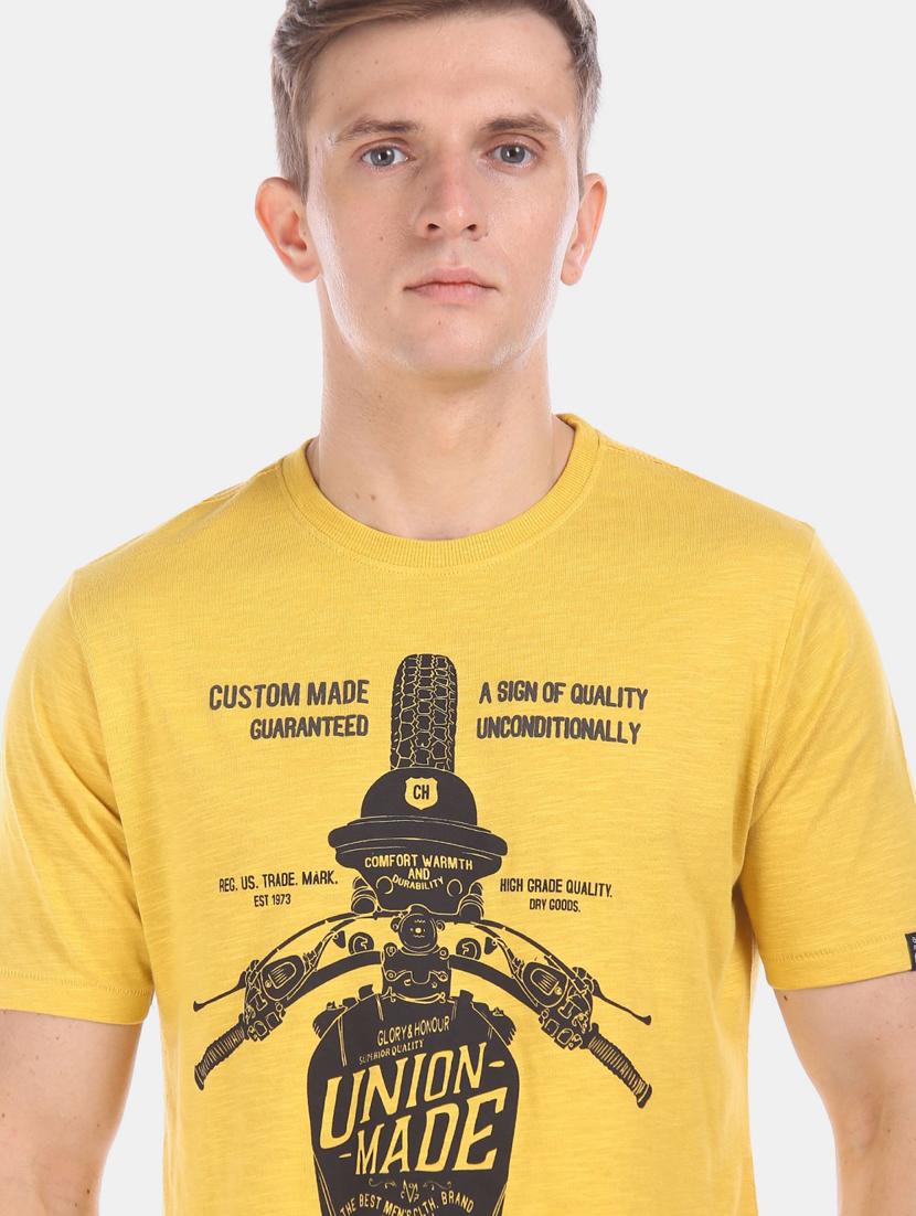 men front print short sleeve t-shirt - 20816358 - Zoom Image - 4
