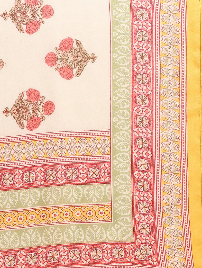 women yellow notch neck kurta pant set with dupatta - 20829986 - Zoom Image - 4