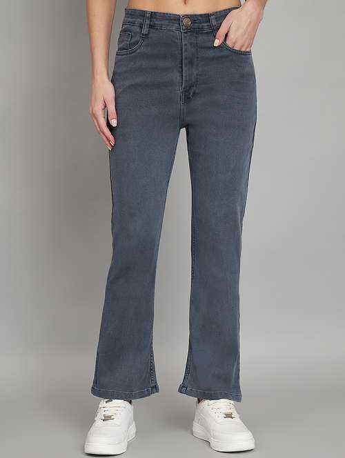 women high-rise solid bootcut jeans - 20832000 - Very Small Image - 1