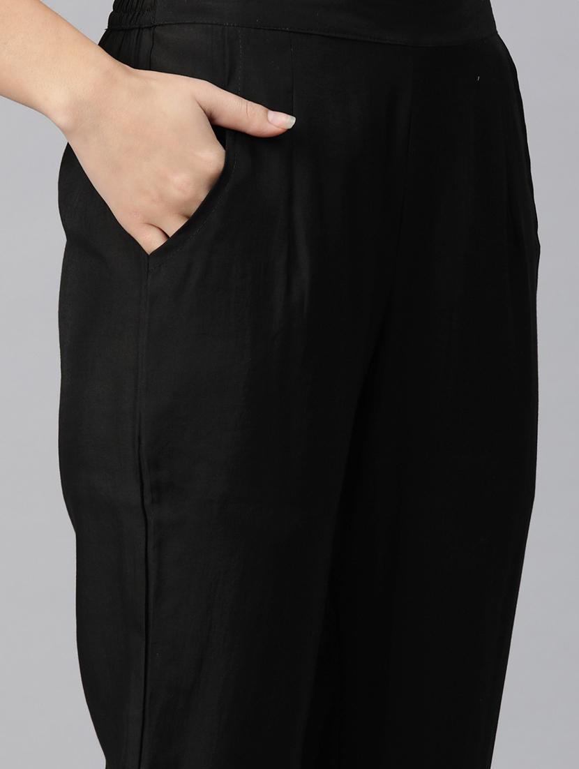 black long sleeve ethnic co-ord set - 20844539 - Standard Image - 4