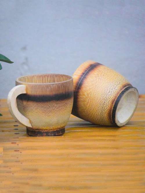 bamboo tea cup - set of 2 - 20852414 - Very Small Image - 1