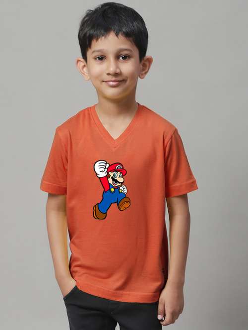 rust cotton tshirt - 20853802 - Very Small Image - 1